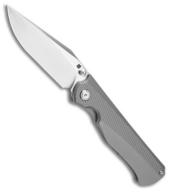 Artisan Cutlery Artisan Cutlery Crusoe Frame Lock Knife Textured Titanium (3.5" Sand Polish) - $199.99 at Blade HQ