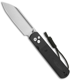 Artisan Cutlery Holm Button Lock Knife PVD Steel + Black G-10 (3.1" Sand Polish)