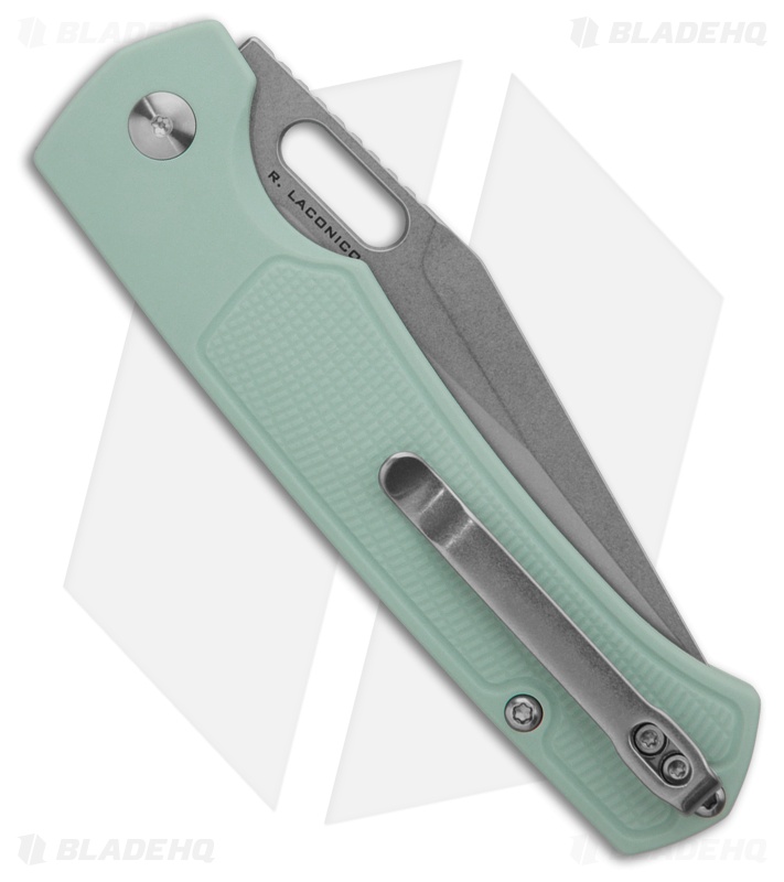Artisan Cutlery Revel Button Lock Knife Mint Green FRN (3.5" Stonewash)