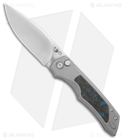 Artisan Cutlery The Sorcerer Button Lock Knife Ti + Arctic Storm FC (3.5" BB)