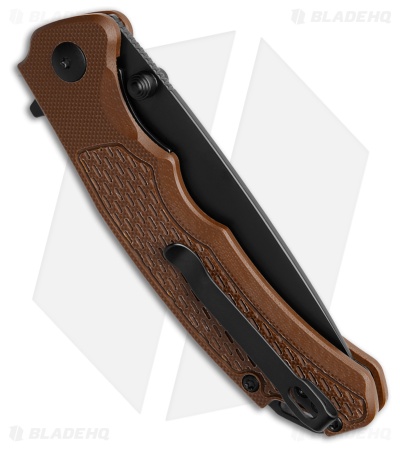 Artisan Cutlery Tradition V2 Liner Lock Knife Brown G-10 (3.6" Black PVD)