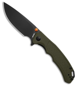 Artisan Cutlery Tradition V2 Liner Lock Knife Green G-10 (3.6" Black PVD)
