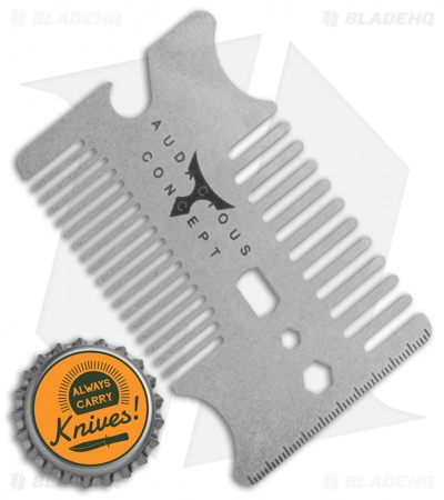 Audacious Concept Combotac EDC Comb Pocket Tool (Stainless Steel)