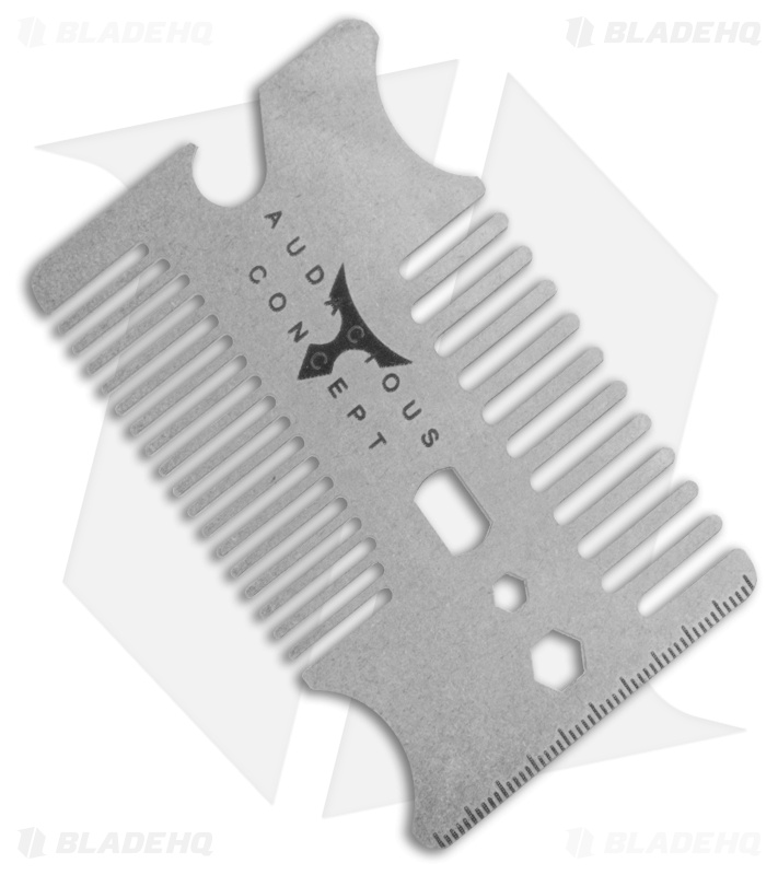 Audacious Concept Combotac EDC Comb Pocket Tool (Stainless Steel)