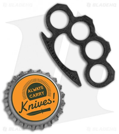 Audacious Concept Knucklip Key Chain Knuckle Clip V1 - Black Steel