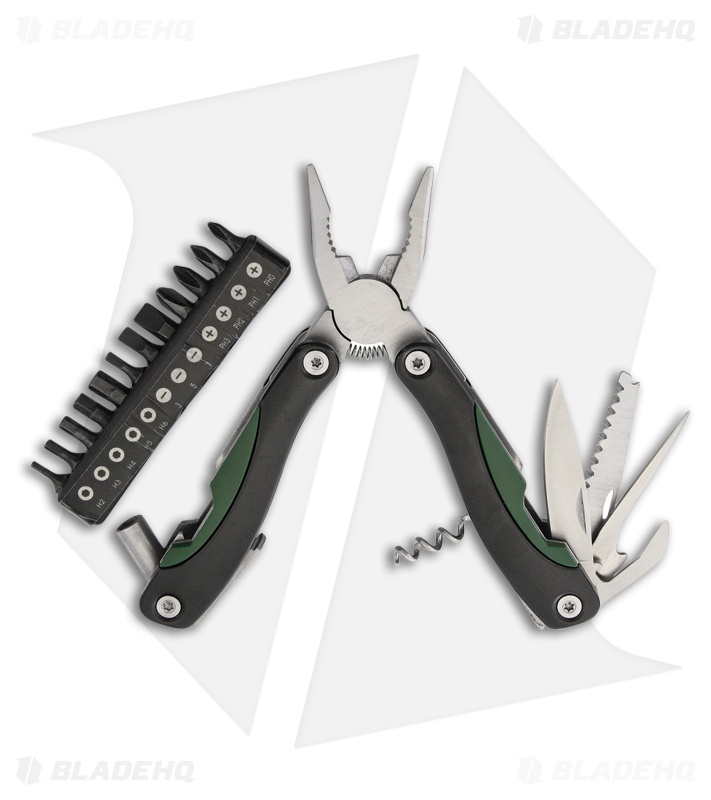 Baladeo Locker 18 Multi-Tool Black/Green Aluminum (18-in-1)