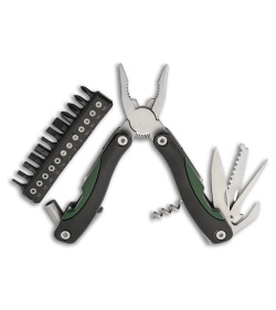 Baladeo Locker 18 Multi-Tool Black/Green Aluminum (18-in-1)