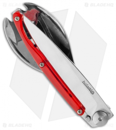 Baladeo Red 52 Gram Cutlery Set w/ Knife & Spork