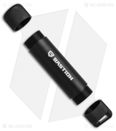 Bastion 4" Aluminum Storage Capsule - Black 