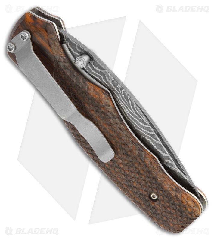 Bear OPS Rancor Manual Folder Cocobolo Knife (3.25" Damascus)