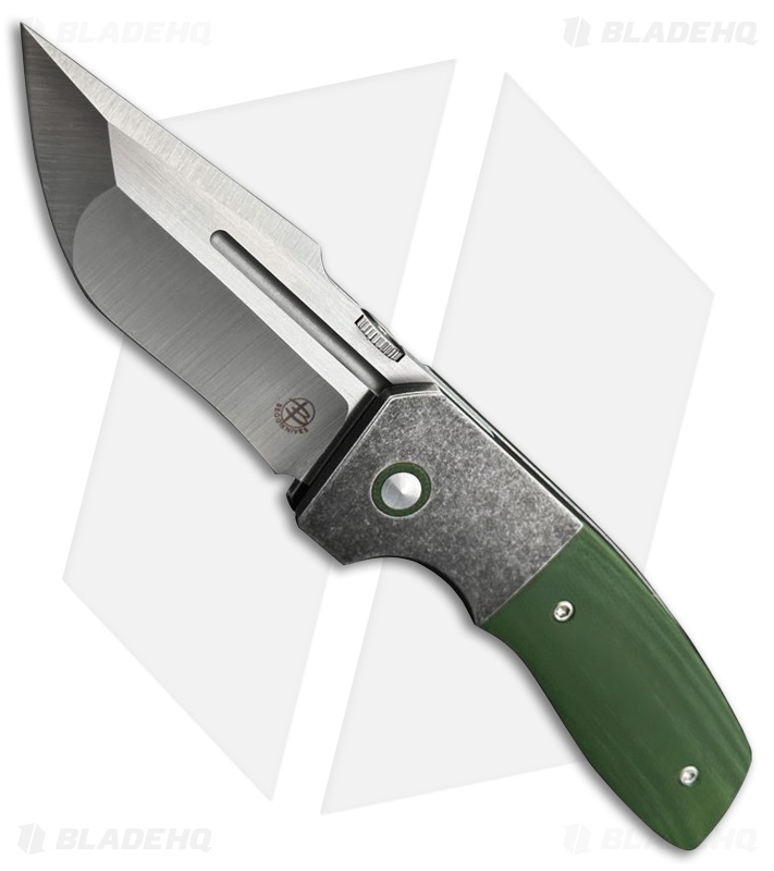 Begg Knives One Frame Lock Knife OD Green G-10 (3" Satin)