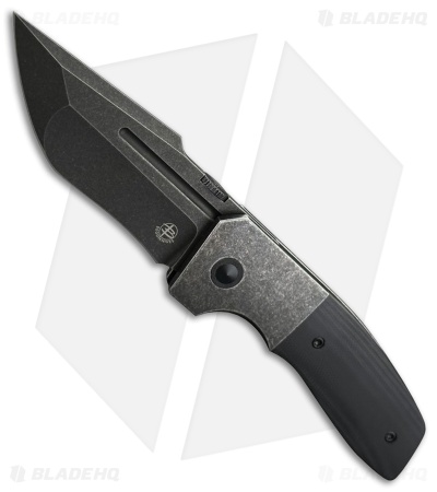 Begg Knives One Frame Lock Knife Black G-10 (3" Black SW)