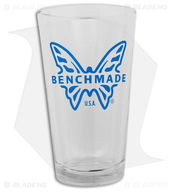 Benchmade Knives Pint Glass with Logo (Blue)