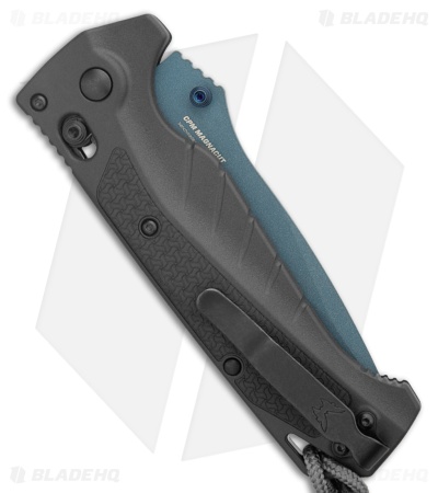 Benchmade Adira AXIS-Lock MagnaCut Knife Tempest Gray Grivory (3.9" Blue)