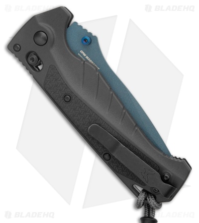 Benchmade Adira AXIS-Lock MagnaCut Knife Tempest Gray Grivory (3.9" Blue Serr)