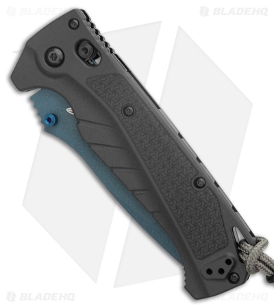Benchmade Adira AXIS-Lock MagnaCut Knife Tempest Gray Grivory (3.9" Blue Serr)