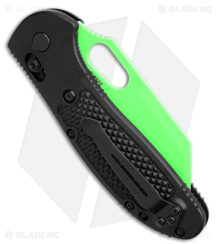 Benchmade Griptilian AXIS Lock Knife Black (3.25" Green) 554GN-BHQ3