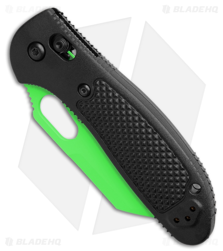 Benchmade Griptilian AXIS Lock Knife Black (3.25" Green) 554GN-BHQ3