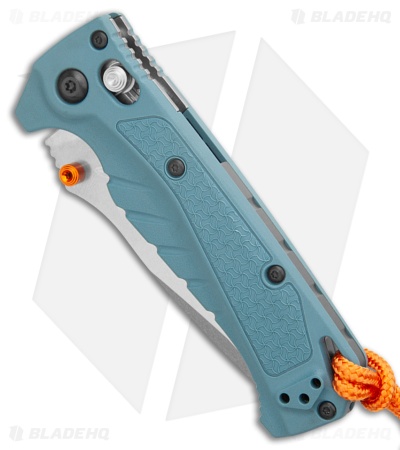 Benchmade Mini Adira AXIS-Lock MagnaCut Knife Depth Blue Grivory (3.2" SW Serr)