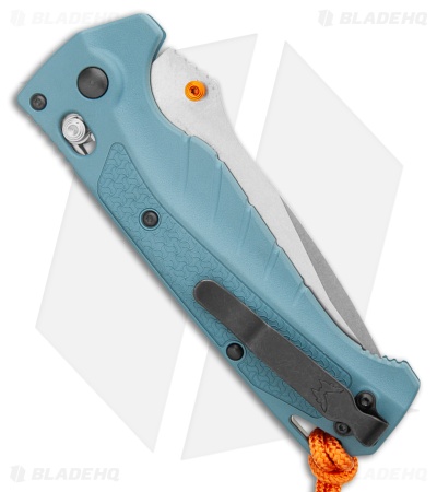 Benchmade Adira AXIS-Lock MagnaCut Knife Depth Blue Grivory (3.9" SW Serr)