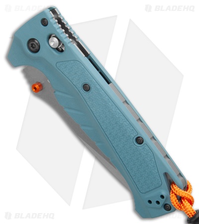 Benchmade Adira AXIS-Lock MagnaCut Knife Depth Blue Grivory (3.9" SW Serr)