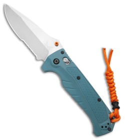 Benchmade Adira AXIS-Lock MagnaCut Knife Depth Blue Grivory (3.9" SW Serr)