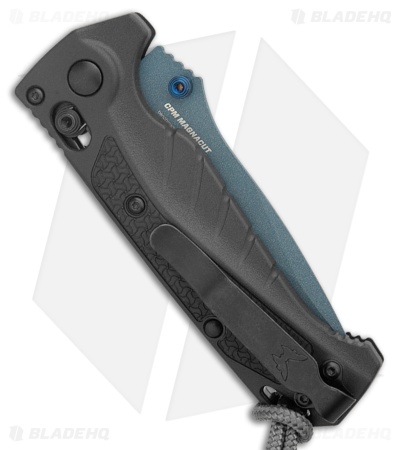 Benchmade Mini Adira AXIS-Lock MagnaCut Knife Tempest Gray Grivory (3.2" Blue)
