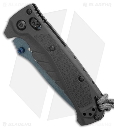 Benchmade Mini Adira AXIS-Lock MagnaCut Knife Tempest Gray Grivory (3.2" Blue)