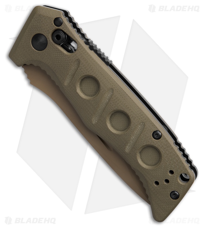 Benchmade Mini Auto Adamas AXIS Lock Knife Olive Drab G-10 (3.25" FE MagnaCut)