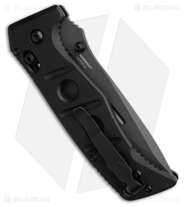 Benchmade Adamas AXIS Lock Knife Black G-10 (3.8" Gray Serr MagnaCut) 275SGY-03