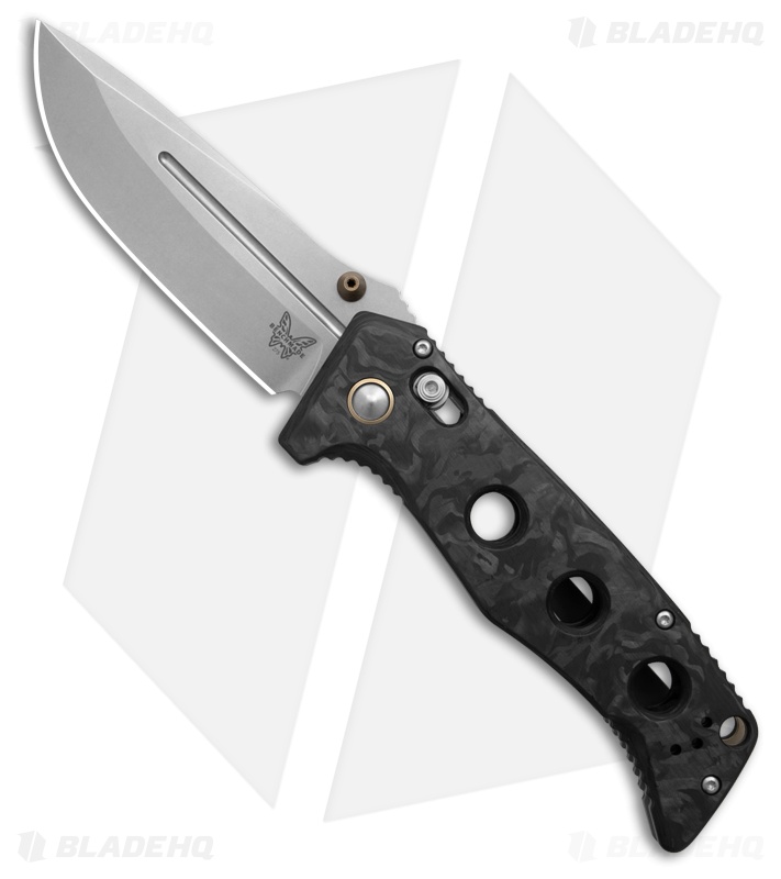 Benchmade Adamas AXIS Lock Knife Marbled Carbon Fiber (3.8" SW) 275-05