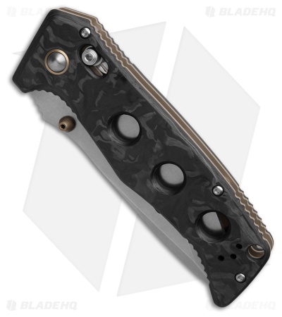 Benchmade Adamas AXIS Lock Knife Marbled Carbon Fiber (3.8" SW) 275-05