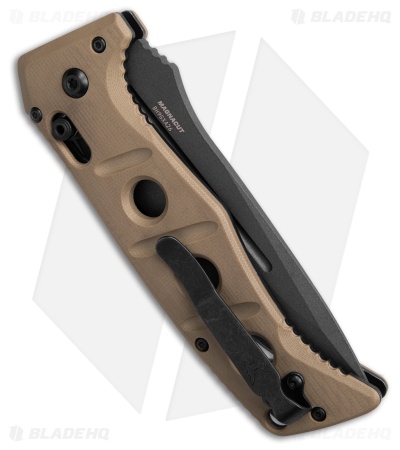 Benchmade Adamas Automatic Knife Desert Tan G-10 (3.8" Gray Serr MagnaCut)