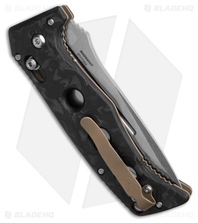 Benchmade Adamas Automatic Knife Marbled Carbon Fiber (3.8" SW) 2750-06