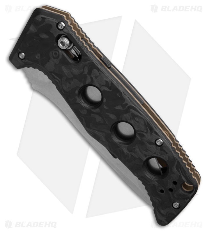Benchmade Adamas Automatic Knife Marbled Carbon Fiber (3.8" SW) 2750-06