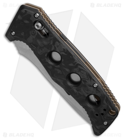 Benchmade Adamas Automatic Knife Marbled Carbon Fiber (3.8" SW) 2750-06