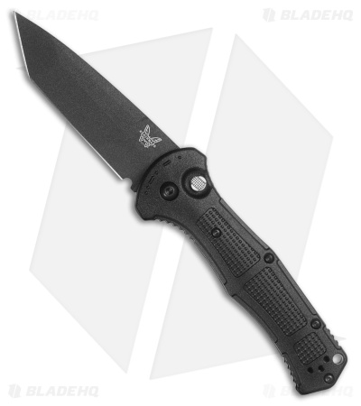 Benchmade Claymore Tanto Automatic Knife Black Grivory (3.6" Black 154CM)