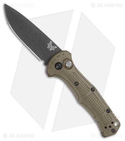 Benchmade Mini Claymore Automatic Knife Ranger Green Grivory (3" Black 154CM)