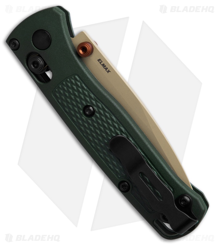 Benchmade Mini Bugout AXIS Lock Knife Taiga Green Grivory (2.8" Tan) 533TN-2601