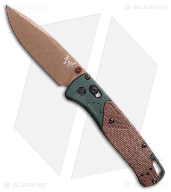 Benchmade Bugout AXIS Lock Knife Taiga Green/Natural Micarta (3.2" FDE)