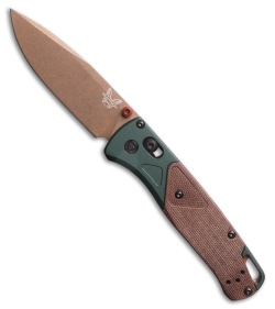 Benchmade Bugout AXIS Lock Knife Taiga Green/Natural Micarta (3.2" FDE)
