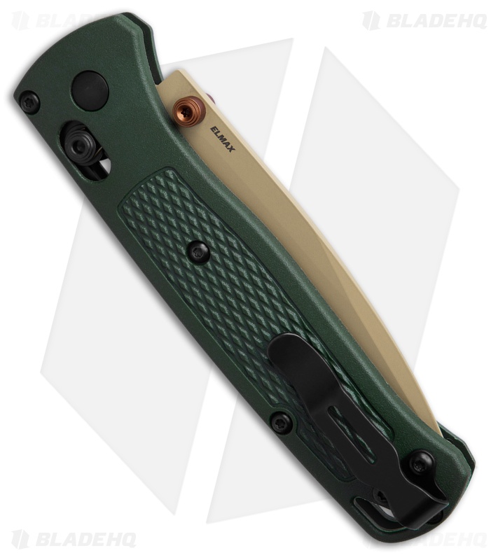 Benchmade Bugout Knife Taiga Green Grivory Tan