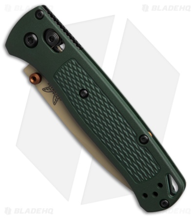 Benchmade Bugout AXIS Lock Knife Taiga Green Grivory (3.2" Tan) 535TN-2601