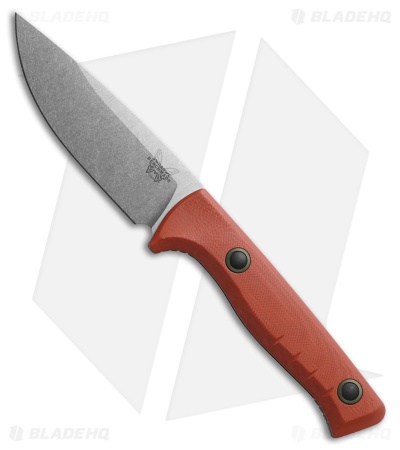 Benchmade SlipRidge Fixed Blade Knife Rust Orange G-10 (3.7" SW) 15650-01