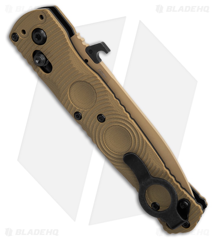 Benchmade Mini SOCP AXIS Lock Knife Desert Sand G-10 (3.8" Sand Serr) 393SSN-01