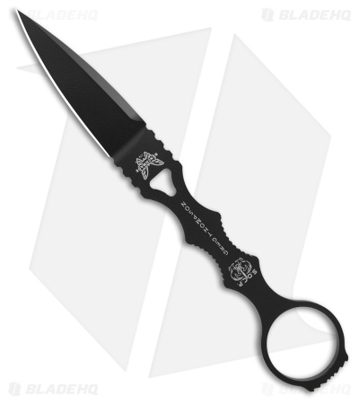 Benchmade SOCP Dagger Fixed Blade Knife Black 440C (2.75" Black) 174BK