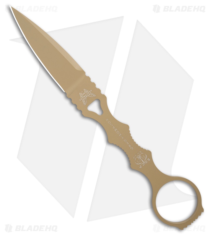 Benchmade SOCP Dagger Fixed Blade Knife Desert Sand 440C (2.75" Sand) 174SN