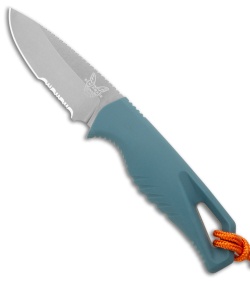 Benchmade Intersect Fixed Blade Knife Depth Blue Santoprene (2.7" SW Serr)