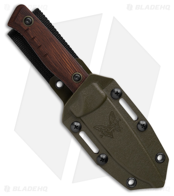 Benchmade SlipRidge Fixed Blade Knife Stabilized Wood (3.7" SW) 15650