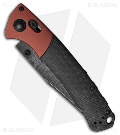 Benchmade Crooked River AXIS-Lock Knife Black Micarta/Burnt Copper (4" Black SW)